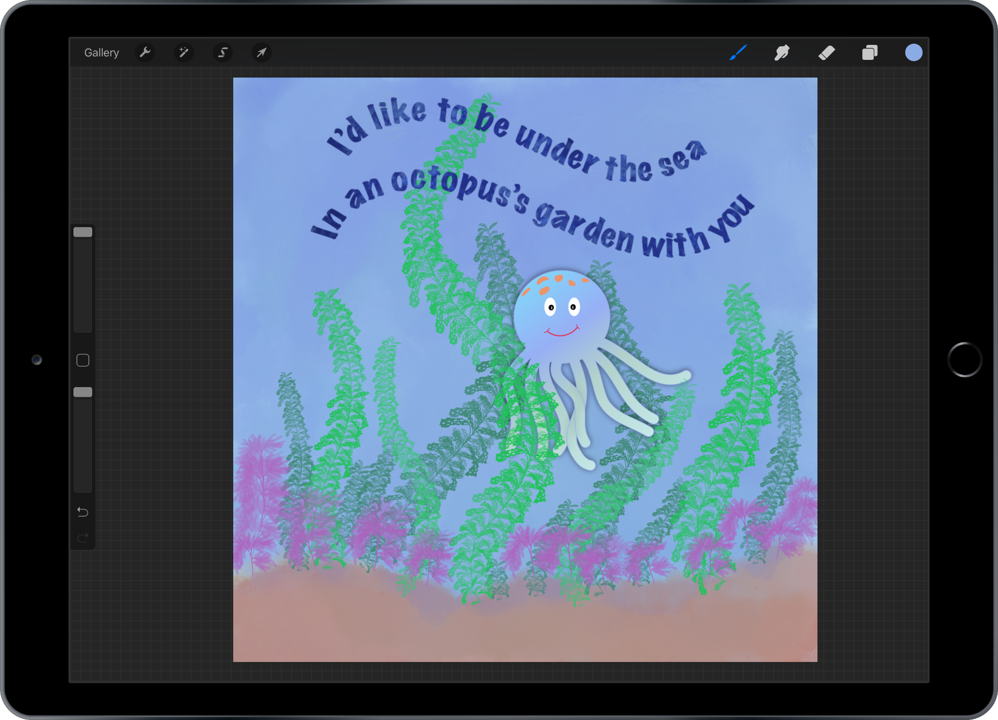 how-to-make-curved-text-in-procreate