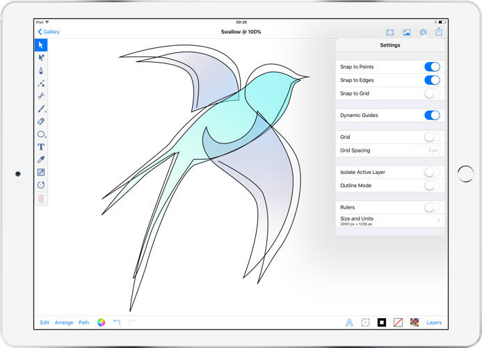 Grids & Guides Drawing Pad